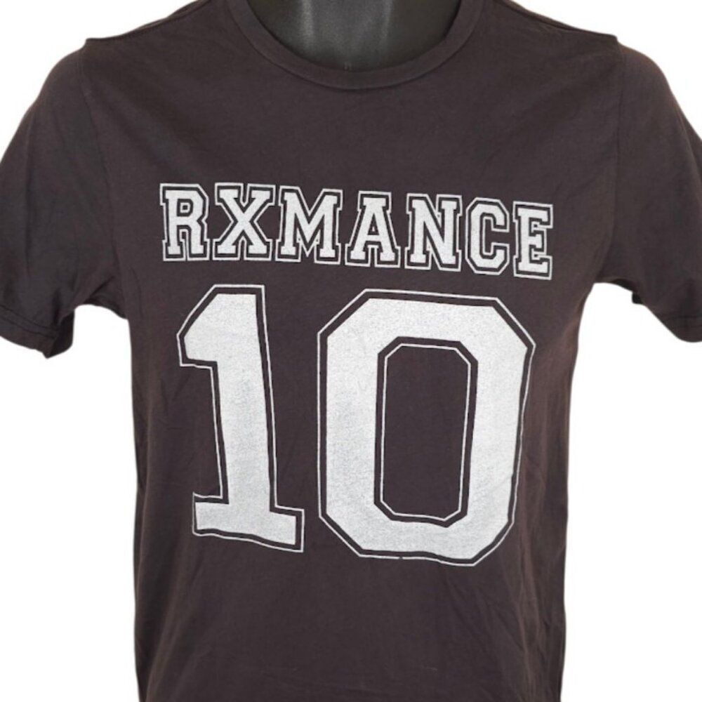 Rxmance Athlete T Shirt Womens Size Small Gray Black Made In USA